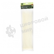 Хомуты Сибртех 370 х 3,6 мм, пластиковые, белые, 100 шт.