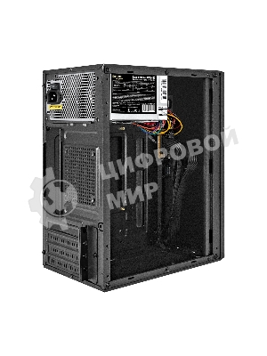 Компьютерный корпус Minitower ExeGate BAA-303-UNS450 (mATX, БП UNS450 с вент. 12см, 2*USB, HD Audio, черный)