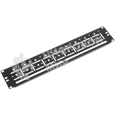 Кабельный органайзер (ГКО-У-2-9005) Горизонтальный ЦМО ГКО-У-2-9005 односторонний окна 2U шир.:19