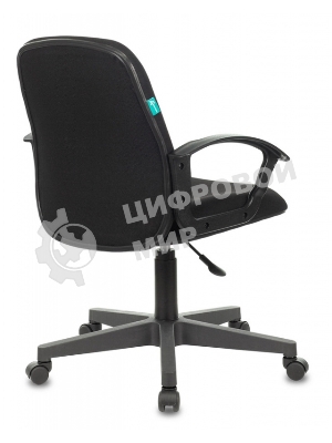 Кресло компьютерное Бюрократ CH-808-LOW/#B 3С11 черный, низкая спинка, сиденье на пиастре