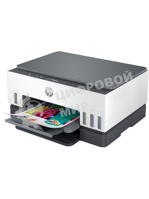МФУ струйное HP Smart Tank 670, A4, цветной, печ. до 12 стр/мин., 4800x1200 dpi (печ.), 1200x1200 dpi (скан.), Bluetooth, USB Type-A, Wi-Fi