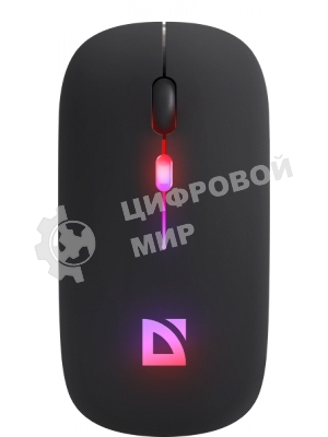 Мышь беспроводная Defender Touch MM-997 черный, 1600 dpi, радиоканал, Bluetooth, USB, кнопки - 4