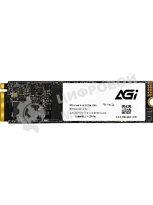 Накопитель SSD AGI AGI1T0G43AI818, 1Tb, PCIe 4.0 x4, M.2 2280, NVMe, R/W 4700/2800