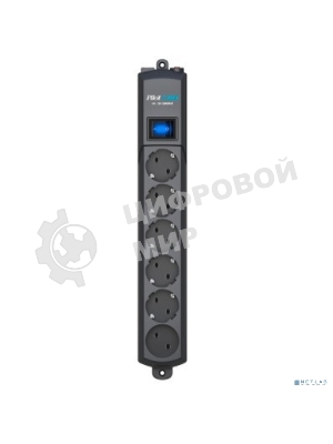 Сетевой фильтр Surge protector Pilot S Max (5 euros + 1GP), 15A/3.5kVA, automatic, 5 m, graphite