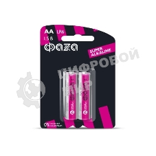 Элемент питания алкалиновый LR 6 Super Alkaline BL-2 (уп.2шт) ФАZА 4897062858443, 1.5 В