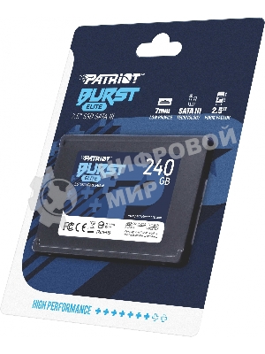 Накопитель SSD Patriot Burst Elite, 240Gb, SATA, 2.5