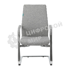 Кресло офисное Бюрократ JONS-LOW-V/CASHGREY на полозьях серый