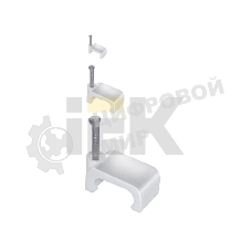 Скоба креп. прям. 10 мм с гвозд. (уп. 100 шт) IEK USK21-10-100