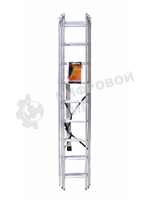 Лестницы, стремянки Вихрь Лестница алюминиевая трехсекционная ЛА 3х9