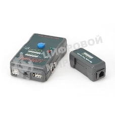 Тестер LAN Cablexpert NCT-2, 100/1000 Base-TX, для UTP, STP, RJ-11, USB-кабеля