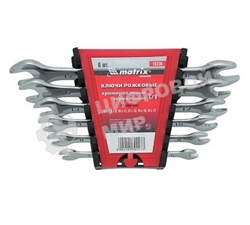 Набор рожковых ключей Matrix (6-22 мм) 8 шт.
