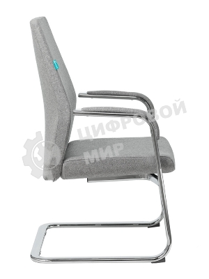 Кресло офисное Бюрократ JONS-LOW-V/CASHGREY на полозьях серый