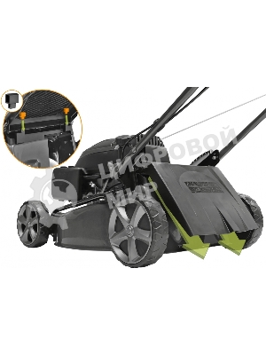 Газонокосилка CARVER LMG-2042HM бенз., 2 кВт, шир.42см колеса 6''/7'' травосб. 45л мульчиров.