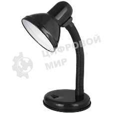 Светильник UF-301 С02 настол. 230В 60Вт черный Ultraflash 12356