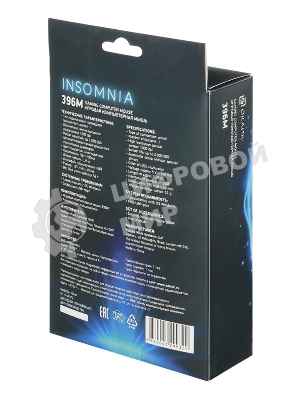 Мышь проводная Oklick 396M INSOMNIA черный, 1000 dpi, USB, кнопки - 3