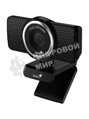 Веб-камера Genius eCam 8000 1920x1080, 30 кадр/с, USB Type-A, микрофон (шумоподавление), универсальное крепление