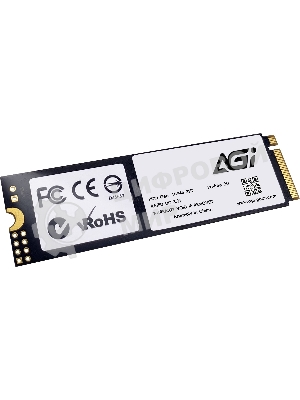 Накопитель SSD AGI AGI1T0G43AI818, 1Tb, PCIe 4.0 x4, M.2 2280, NVMe, R/W 4700/2800