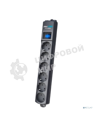 Сетевой фильтр Surge protector Pilot S Max (5 euros + 1GP), 15A/3.5kVA, automatic, 3 m, graphite