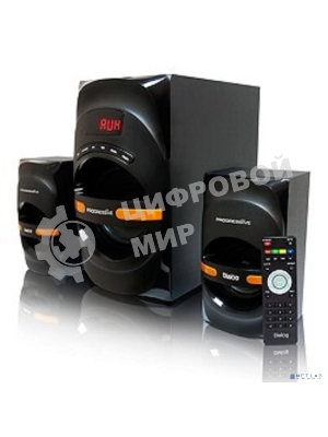 Акустическая система Dialog Progressive AP-210B BLACK 2.1, 30W+2*15W RMS, Bluetooth, USB+SD reader
