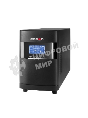 Источник бесперебойного питания CROWN On-Line CMUOA-350-1K EURO 1000VA/900W, корпус металл, TOWER, АКБ 3*12V/7AH, PF-0.9, AVR 110-300V, порт RJ-11/45+USB/RS-232, EPO, розетки 2*EURO, входной кабель 2 м, вентилятор охлаждения, автомат, слот для SNMP, порт для доп. батарейных кабинетов, ПО