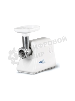 Мясорубка электрическая Ротор Дива ЭМШ 35/300-1 белый, 1500 Вт, 0.58 кг/мин, защита от перегрузки, насадки - 1