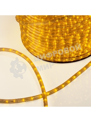 Дюралайт Neon-night LED, постоянное свечение (2W) - желтый, 36 LED/м, бухта 100м