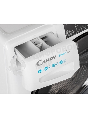 Стиральная машина Candy Smart Pro CSO34 106TB1/2-07 белый, загрузка фронтальная 6 кг, 1000 об/мин., класс: А