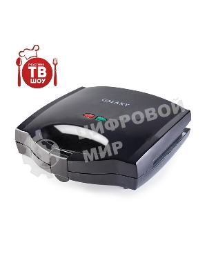 Сэндвич-тостер Galaxy Line GL 2959, черный, со съемными пластинами, 800 Вт