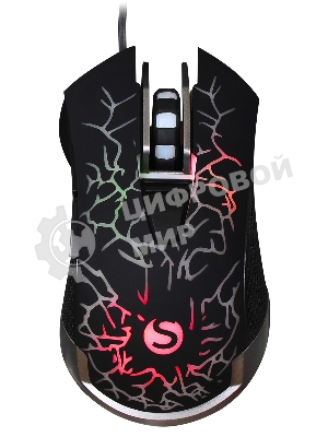 Мышь проводная SunWind SW-M705G черный, 3600 dpi, USB, кнопки - 6