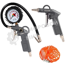 Набор пневмоинструмента Patriot KIT 3C, 3 предмета+3 сопла