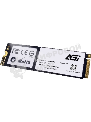 Накопитель SSD AGI AGI1T0G43AI818, 1Tb, PCIe 4.0 x4, M.2 2280, NVMe, R/W 4700/2800