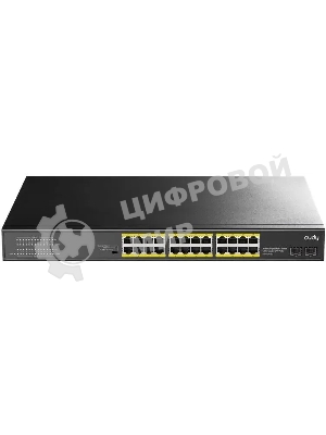 Коммутатор Cudy GS1028PS2 (L2) 24x1 Гбит/с 2SFP 24PoE+ 300W неуправляемый