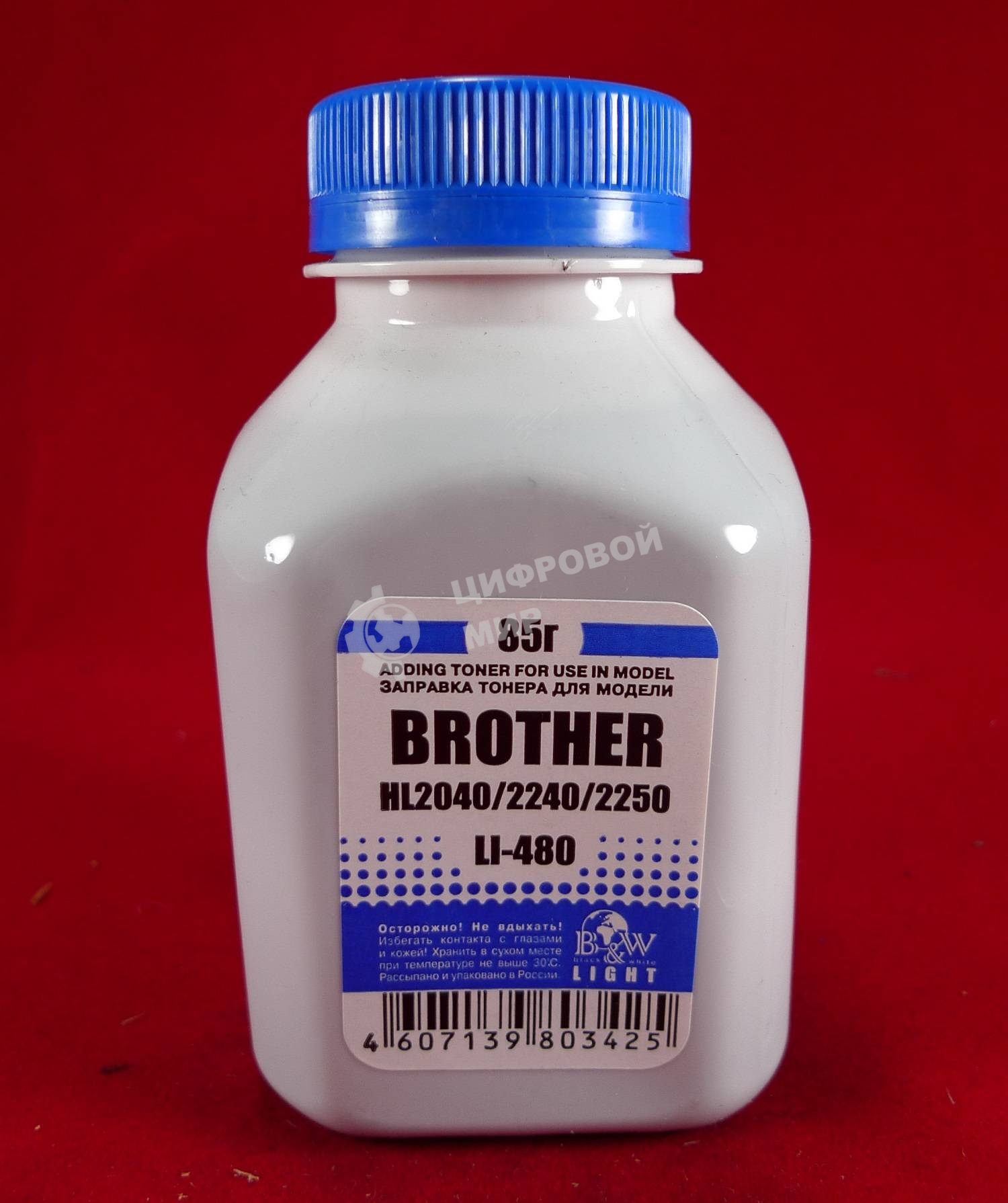 Тонер Brother TN 2075/85/2135/75 HL 2030/35/40/75/2140/50/70 (фл,85г) B&W Light фас. Россия