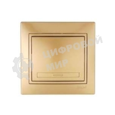 Выключатель 1-кл. СП Мира 10А IP20 метал. зол. LEZARD 701-1313-100