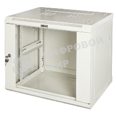 Шкаф настенный серии Pro, 6U 600x600, стеклянная дверь