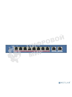 Коммутатор HIKVISION DS-3E0310HP-E, 7 портов PoE, 1 порт HiPoe