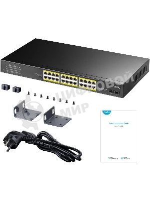 Коммутатор Cudy GS1028PS2 (L2) 24x1 Гбит/с 2SFP 24PoE+ 300W неуправляемый