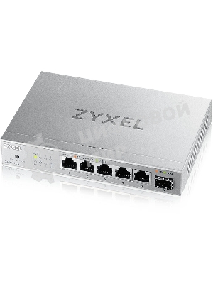 Коммутатор мультигигабитный Zyxel XMG-105, 5xRJ-45: 1/2.5G, 1xSFP+, настольный, бесшумный