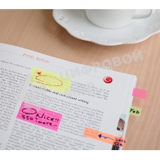 Закладки самоклеящиеся, индексы пластиковые Stick`n 21346 8 цветов в упаковке, 25 листов, на линейке 12x45мм, прямоуг+12x42мм, стрелки, европодвес