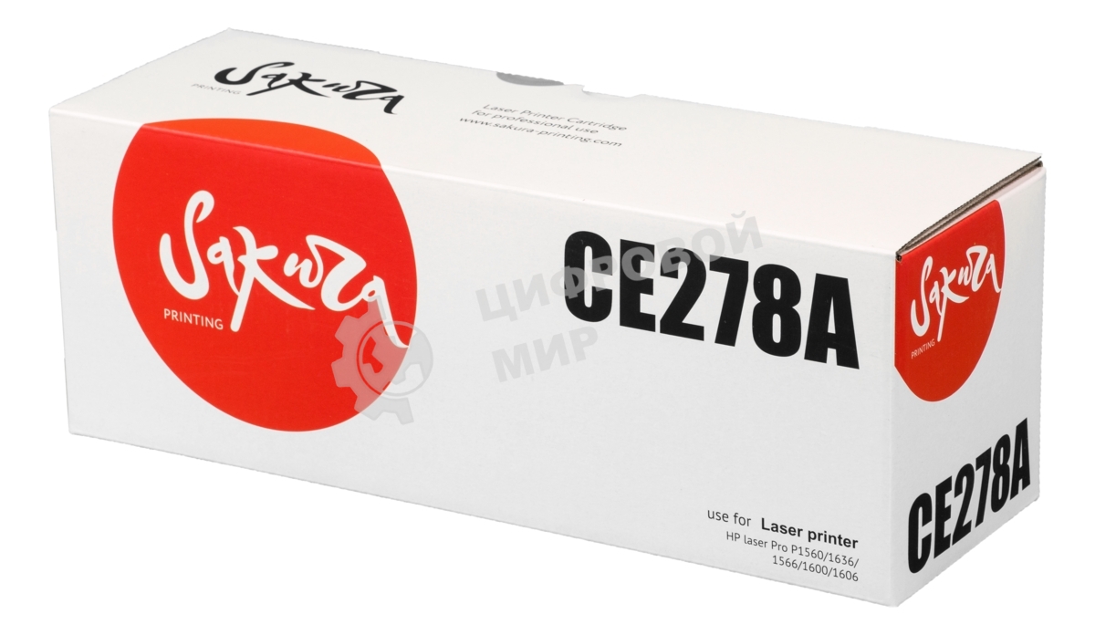 Картридж лазерный Sakura CE278A для HP laser Pro P1560/1636/1566/1600/1606, черный, 2100 к.