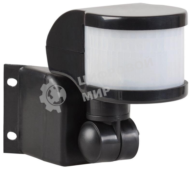 Детектор движения ДД 018 1100Вт угол обз. 270град. дальн. 12м IP44 черный IEK LDD10-018B-1100-002