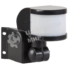 Детектор движения ДД 018 1100Вт угол обз. 270град. дальн. 12м IP44 черный IEK LDD10-018B-1100-002