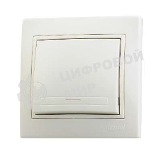 Выключатель LEZARD 701-0303-100серия скр.проводки Мира 1клавиша кремовый со вст.