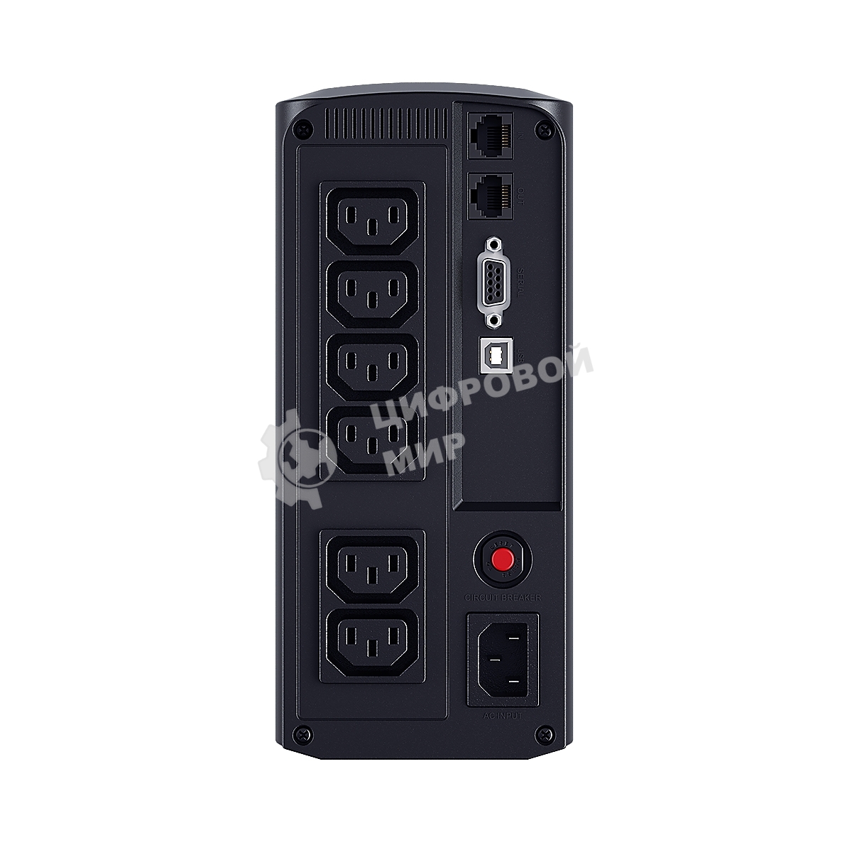 Источник бесперебойного питания UPS CyberPower VP1000EILCD Line-Interactive 1000VA/550W USB/RS-232/RJ11/45 (6 IEC С13)