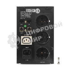 Источник бесперебойного питания CROWN ИБП CMU-SP800EURO 800VA, металл,1x12V/9AH, розетки 3*EURO+1*IEC bybas CM000001492