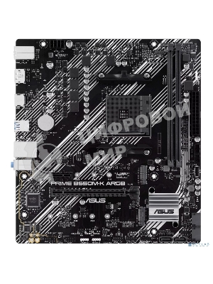 Материнская плата ASUS PRIME B550M-K ARGB, Socket AM4, AMD B550, 2xDDR4, 4xSATA, 2xM.2, 1xPCI-E 4.0 x16, 1xPCI-E x1, 1xHDMI, 1xDP, 1x 1Gb LAN, 4xUSB-A 3.2 Gen 1, 2xUSB-A 2.0, 3x3.5 мм, 7.1, Micro-ATX