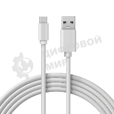 Кабель Rexant USB-A - Type-C, 3A, 2м, ПВХ, белый