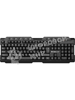 Клавиатура беспроводная Defender Element HB-195 RU USB черный