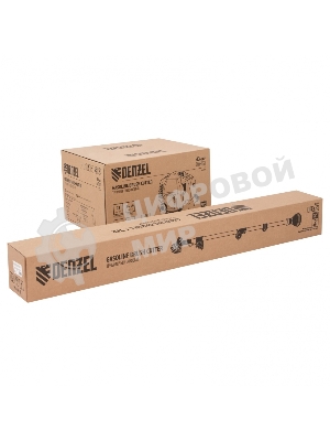 Триммер бензиновый Denzel DR-43S, 43 см3, разъемная штанга, состоит из 2 частей