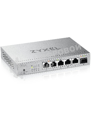 Коммутатор мультигигабитный Zyxel XMG-105, 5xRJ-45: 1/2.5G, 1xSFP+, настольный, бесшумный